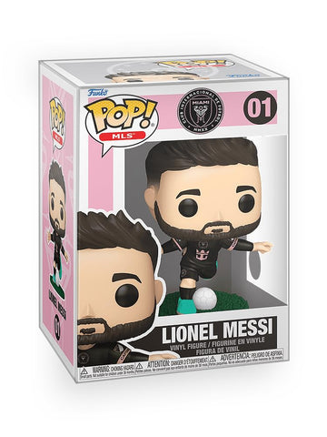Epic Collectibles Pop Soccer - Lionel Messi Inter-Miami Vinyl Figure Bundled with Box Protector Compatible for Funko