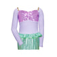 Daxiang Little Mermaid Costume For Girls Dress Up Purple 7-8 Years