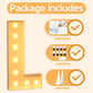 Imprsv 3Ft Marquee Light Up Letters L, Large Light Up Letters, Big Marquee Letters For Party Decorations Baby Shower Anniversary