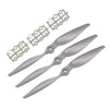 Top-Vigor 3Pcs Cw Rc Propellers 1070 10 X 7 Inch 2-Vane Rc Vehicle Propellers Replacement For Rc Airplane With Adapter Rings Nyl
