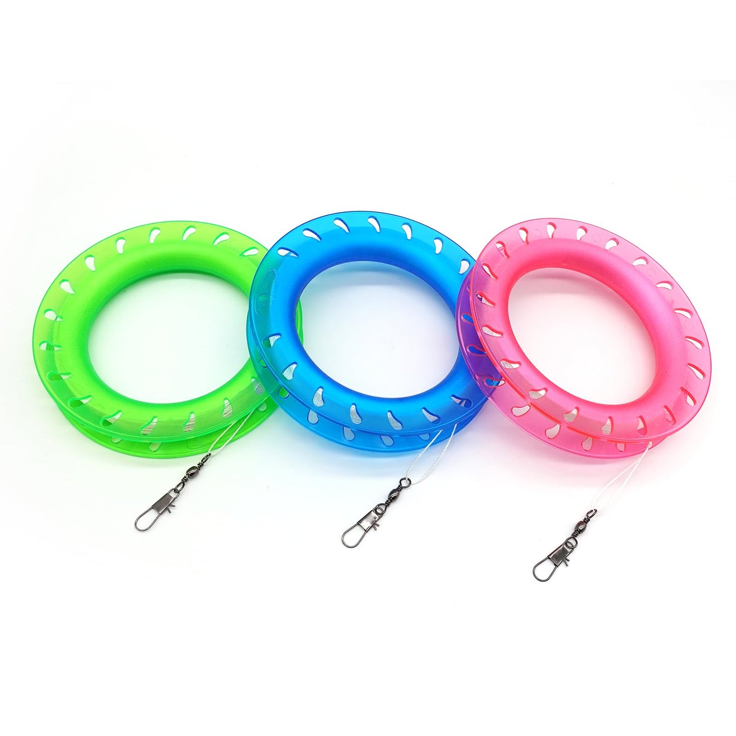 Kaiciuss 3 Pack Kite String Hoop For Kids, Kite Spool Set For Boys & Girls, Kite Handle Kit With 300 Feet Line For Each Kite Reel Winder