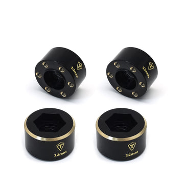 Treal 1.9 Wheel Hubs Brass Weights 9Mm/12Mm/15Mm/18Mm Widen Adapters Compatible With 1/10 Rc Crawlers (12Mm)