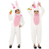 PUIWNON Bunny Costume Kids Easter Rabbit Bunny 3PCS Bunny Set Onesie Headwear Animal Easter Halloween Christmas Cosplay (Bunny C