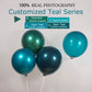 Double Stuffed Emerald Balloons Different Sizes Customized 52 Pack 18+10+5 Inch Dark Teal Emerald Green Balloon Garland Kit For