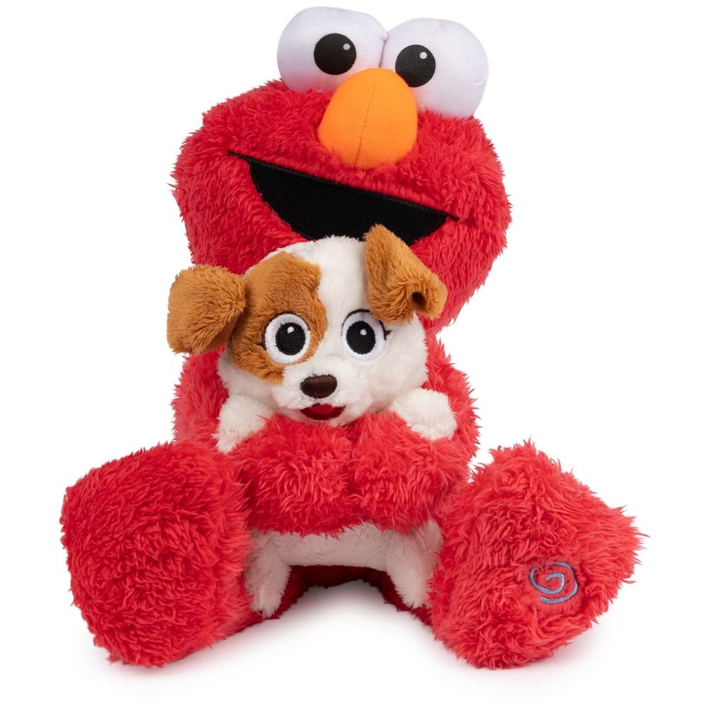 GUND Sesame Street Elmo & Tango Animated Plush Toy, 13" Red/Cream, Sensory for Ages 1 & Up, Model 6061151