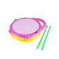 Techzage Multicoloured Flash Drum Set With Music And Lights Electronic Touch Flash Visual 3D Lights