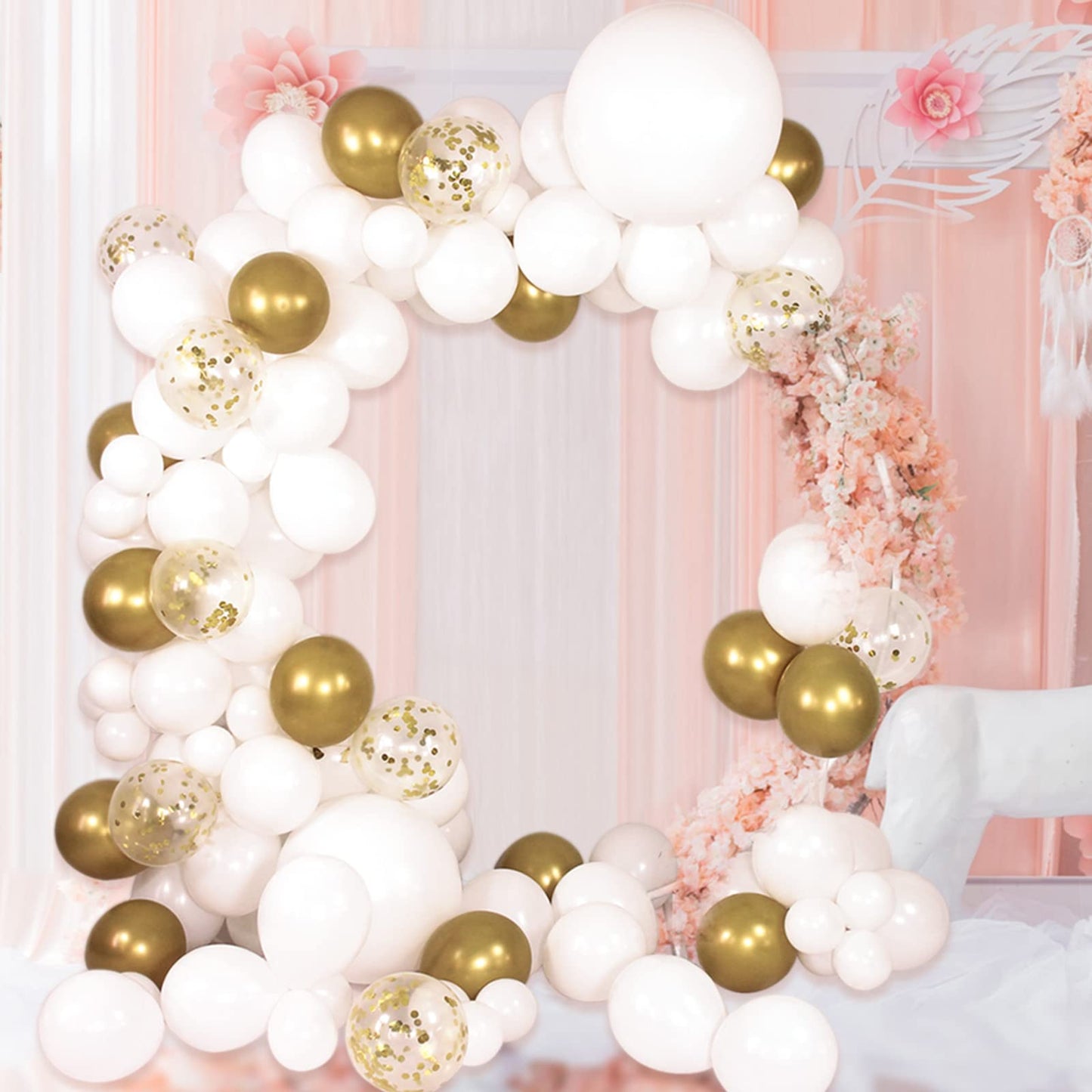 White Balloons 18 Inch 12 Pack Large Latex Party Balloons Round Helium Balloon For Wedding Birthday Party Baby Shower Engagement