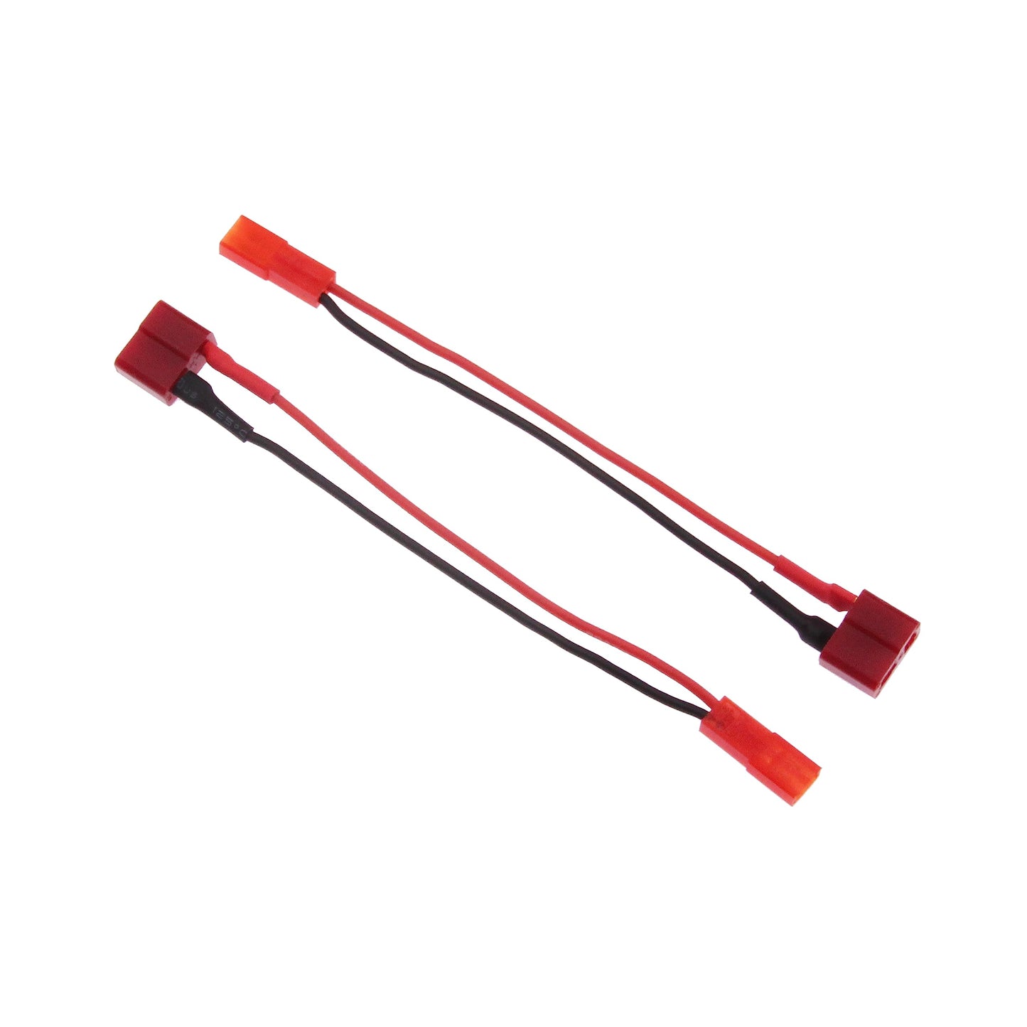 rflaueo 4pcs JST to T-Plug Style Male Female RC Connector Adapter Wire with 20awg 4inch Cable(E82-4)