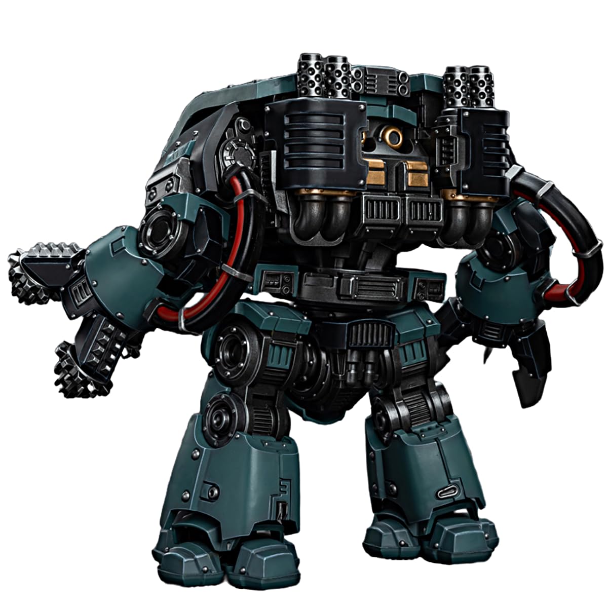 JOYTOY 1/18 Action Figure Mecha Warhammer 40k Sons of Horus Leviathan Dreadnought with Siege Drills 11.25inch Collectible Figuri