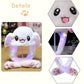 Arcimatto Animal Hat Plush Bunny Dress Up Cosplay Party Christmas Holiday Rabbit Cap for Kids Adults (White Rabbit)