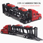 CORPER TOYS Transport Car Carrier Truck Toy Detachable Die-cast Pull Back Play Vehicles Car Set for Kids with Lights and Sounds