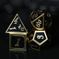 GU BEI TE Metal DND Dice Set,DND Dice 7-pcs Metal Polyhedral Dice Set with Gift Box for Dungeons and Dragons Role Playing Games(