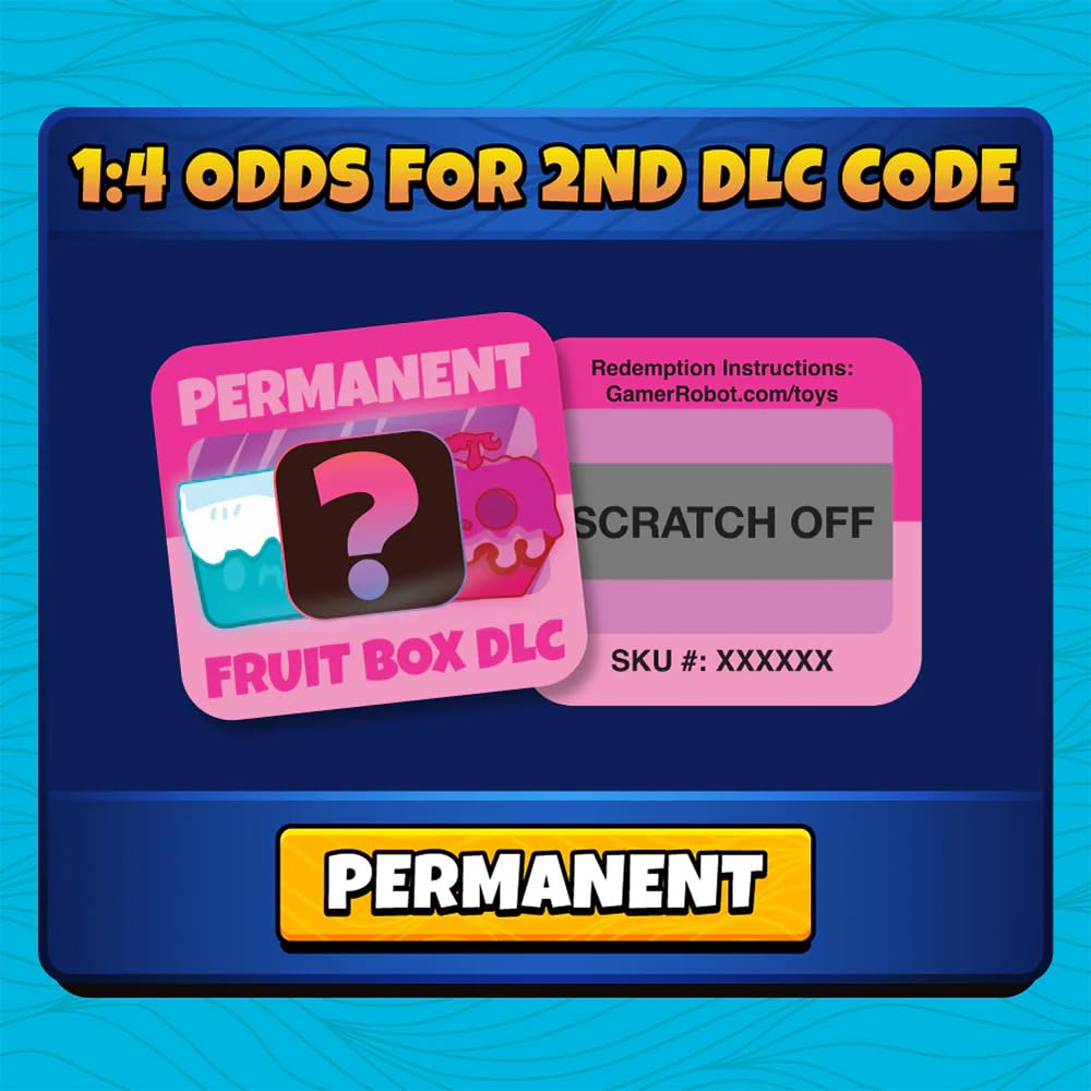 PhatMojo BLOX Fruits Plush Collectible 2-Pack (4" Tall, Series 1) - Includes DLC, Model CP3310-2PK