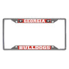 FANMATS - 14814 NCAA University of Georgia Bulldogs Chrome License Plate Frame 6.25x12.25