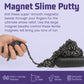 Cool Fidget Magnet Ferrite Putty, Slime Putty Party Favors, Hematite Magnetic Stones Eggs With 1.26 Inch Magnet Balls, Anti Anxiety Desk Toy, Stress Relief Edc Toy Atuism Slime Putty& Science Kit Gift