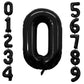 Goer 2 Pcs 42 Inch Black Foil Balloons Number 0 For 10Th 20Th 30Th 40Th 50Th 60Th 70Th 80Th 90Th 100Th Birthday Party Supplies Anniversary Decorations