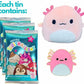 Squishmallows Official Kellytoy Collector'S Tin Set With Micromallow Exclusive Pin And Trading Cads Choose Your Favorite Or Collect Them All (Archie The Axolotl)