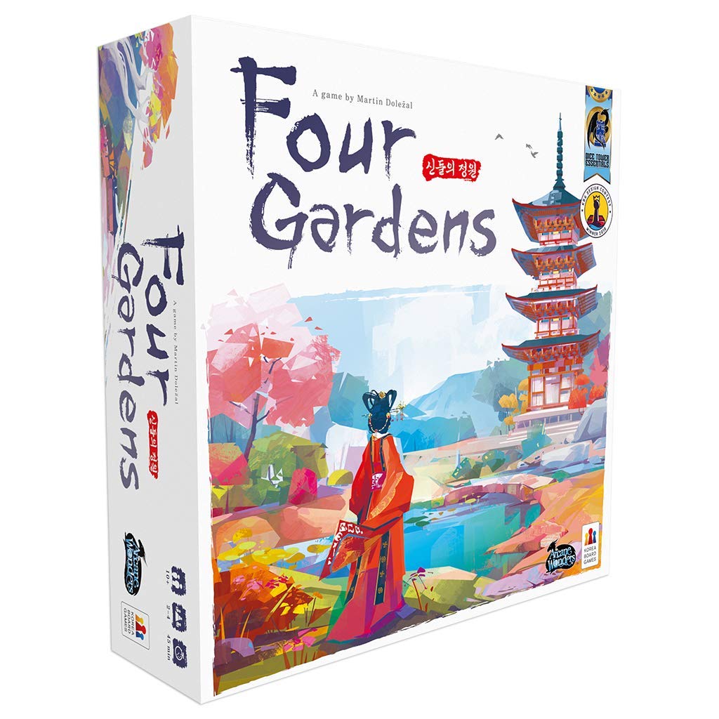 Arcane Wonders Four Gardens Board Game - Cardboard, Model ARWFGA08