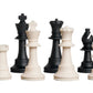 Regulation Silicone Tournament Chess Set - Pieces Only - 3.75'' King - Black & White