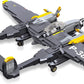 Apostrophe Games P-38 Lightning Aircraft Building Block Set - 937 Pieces - Air Force Fighter Plane Toy Set – For Kids And Adults – Compatible With All Building Bricks