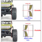 Hobbysoul Adjustable Offset Rc 1.0 Wheels And Tires, 1/24 Tires & Heavy 1.0 Beadlock Wheels Silver For 1:24 Rc Crawler Axial Scx