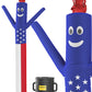LookOurWay Air Dancers Inflatable Tube Man Set - 10ft Tall Wacky Waving Inflatable Dancing Tube Guy with 12-Inch Diameter Blower for Business Promotion - 4th of July Patriot Theme - American Flag