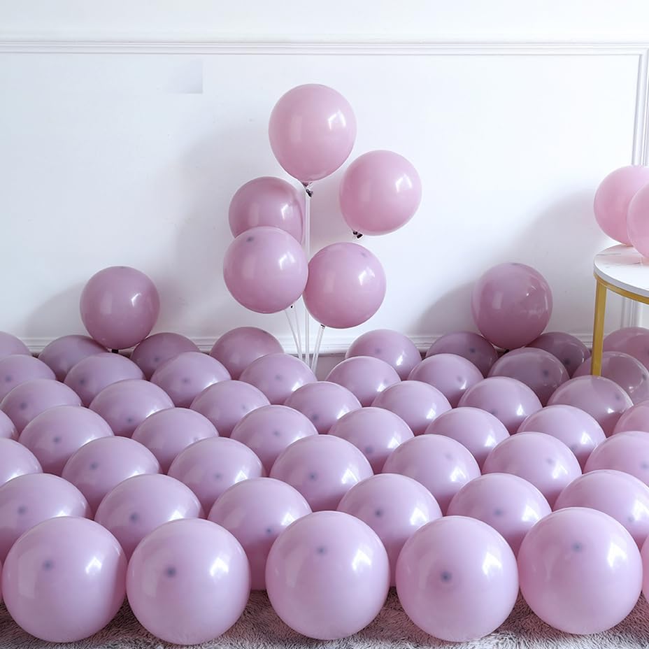 Pink And Purple Balloon Arch Kit 143Pcs Dusty Purple Lavender Pastel Macaron Pink Balloons For Girls Birthday Baby Shower Weddin