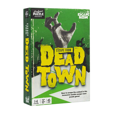 Escape From The Dead Town - Zombie Themed Escape Room Game - Multiplayer Brain-Teasing Game By Professor Puzzle.
