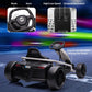Ride on Go Kart for Kids, 24V 9Ah Battery 300W*2 Motors, 8MPH High Speed Drifting Circling Car, Slow Start Function with Music,