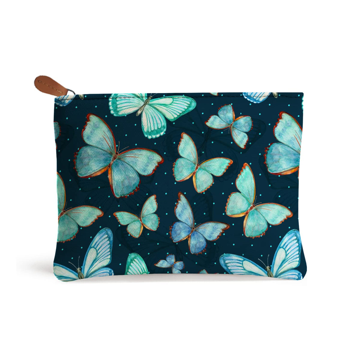 PAPER PLANE DESIGN Multipurpose Canvas Cloth Zipper MultiSize Butterfly Travel Kit Stationery Bag Pouch, Kid