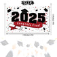 LASKYER 2025 Congrats Grad Graduation Party Decorations - Class of 2025 Large Hanging Photoprop Backdrop Banner,2025 Gard Sign D
