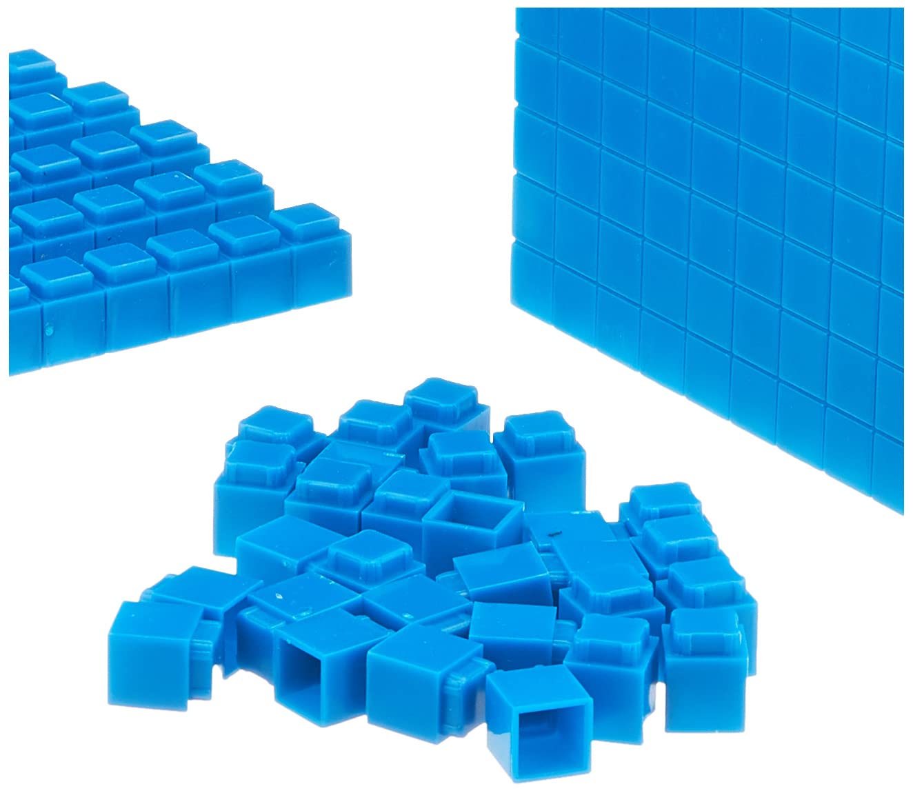 Learning Resources Ler6356 Interlocking Base Ten Starter Set, Multi-Color
