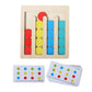 Ilsmysutra Wooden Montessori Toys Color Shape Matching Toys For Age 3 4 5 6 7 Boys Kids 4 Colors