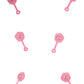 Adorable Pink Baby Rattles (6Cm) 6 Count - Party Favors For Baby Showers & Celebrations