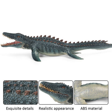 Rcomg Mosasaurus Dinosaur Toy Figure, Prehistoric Sea Monster, Educational Party Favor, Collection Gift, Cake Topper, Bath Pool Toy