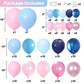 Pink Blue Balloon Arch Garland Kit, 152Pcs 18/10/5 Inch Gender Reveal Balloons, Metallic Blue Pink Mixed Party Balloons Pearl Bl