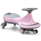GLACER Wiggle Car  Just Twist Swing Car with Flashy PU Wheels  No Battery  Gears or Pedals Wiggle Bike  Easy to Ride  Indoor Outdoor Ride on Toy Gift for Boys & Girls Aged 3 Years Old and up (Pink)