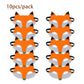 Jtnohx Felt Animal Masks, 10 Pcs Halloween Mask, Animal Costume For Birthday Party Supplies (Fox Mask)