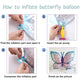 Butterfly Balloons 4 Pieces 40Inch Blue Purple Butterfly Foil Mylar Balloons For Butterfly Themed Party Wedding Birthday Baby Sh