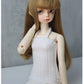 SssHam 1/3 1/4 BJD Doll Clothing Hanging Neck Dress,Joints Dolls Miniatures Accessories (Clothes Only, Doll Not Included)(White,