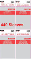 Sleeve Kings ''Wotr Perfect Compatible'' Sleeves 68 X 120 Mm (4X110 Pack, 440 Sleeves)