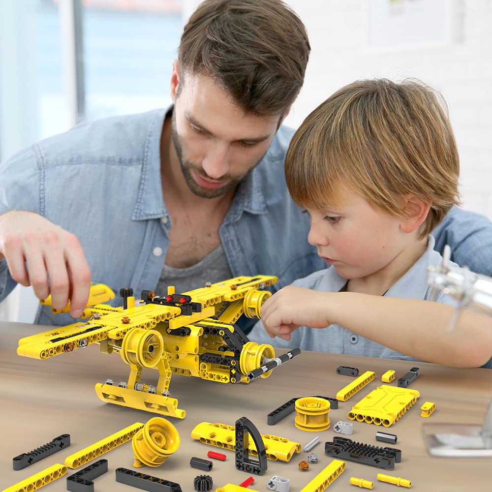 Stem / Building Toy For Ages 5, 6, 7, 8, 9, 10, 11, 12 Years Old Kid, Boy, Girl - 2-In-1 Truck Airplane Take Apart Toy, 361 Pcs Diy Building Kit, Learning Engineering Construction Toy, Ideal Gift