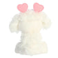 Aurora Heartwarming Love On The Mind Love You Poodle Stuffed Animal - Valentine'S Joy - Loveable Companions - White 6 Inches