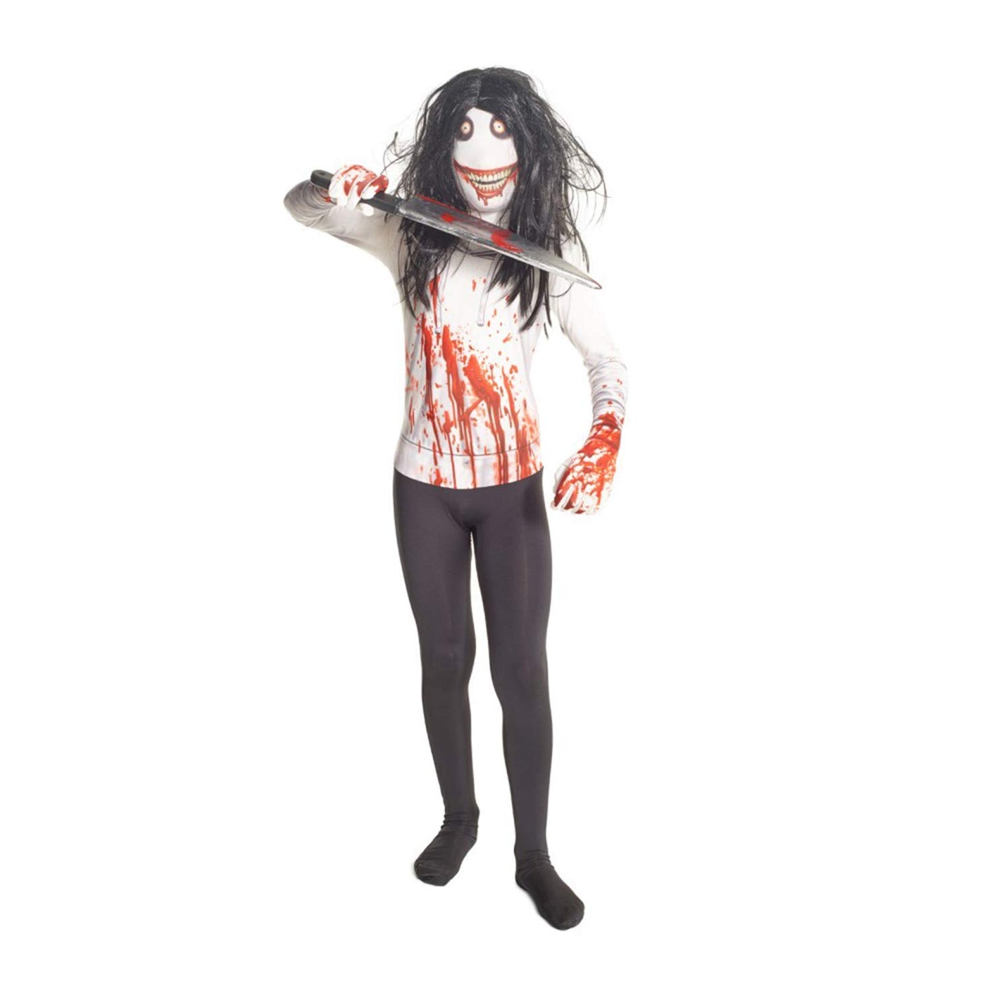 Morphsuits Jeff The Killer Kids Monster Urban Legend Costume - Small 3-35 / 6-8 years (91cm-104 cm)