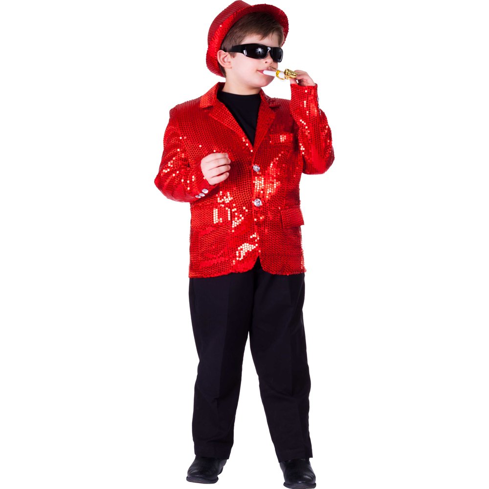 Red Sequined Blazer - Size S (4-6)