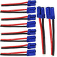 5 Pairs EC5 5.0mm Male Female Banana Connector with 12awg Silicone Wire 10cm RC Hobby Lipo Battery(Pack of 5)