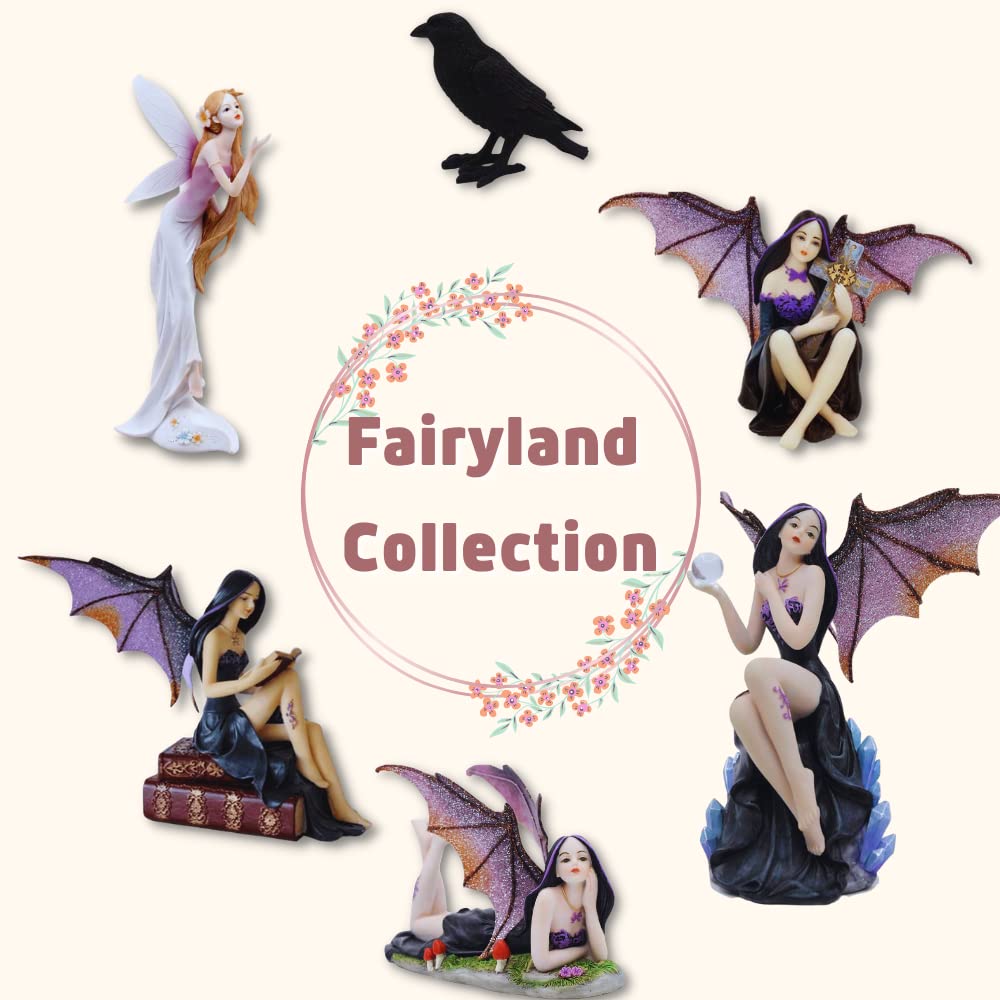 Comfy Hour Fairyland Collection The Sitting Fairy Figurine, Stone Resin