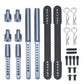RC-Hub 1Set Body Post Mounts Metal Front and Rear Shell Column for 1:10 Axial SCX10 90046 90047 RC Car (Titanium)