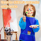 12Pcs Kids Art Smocks Toddler Smocks Waterproof Smocks For Kids Painting Colorful Children Aprons Artist Painting Smocks Long Sl