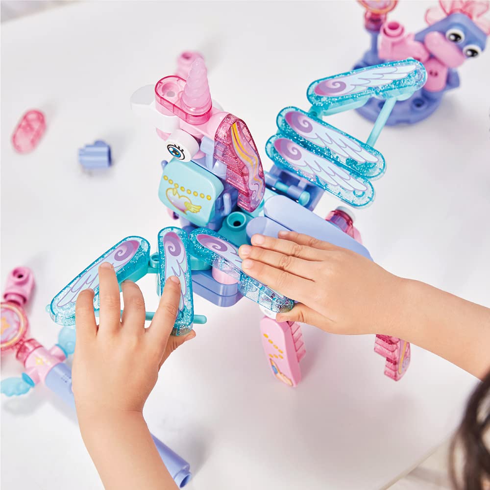 BOTZEES GO! Unicorn Toys, Unicorn Robots for Kids, Building & Electric Remote Control Toys, STEM Learning Toys for Kids Ages 3+,